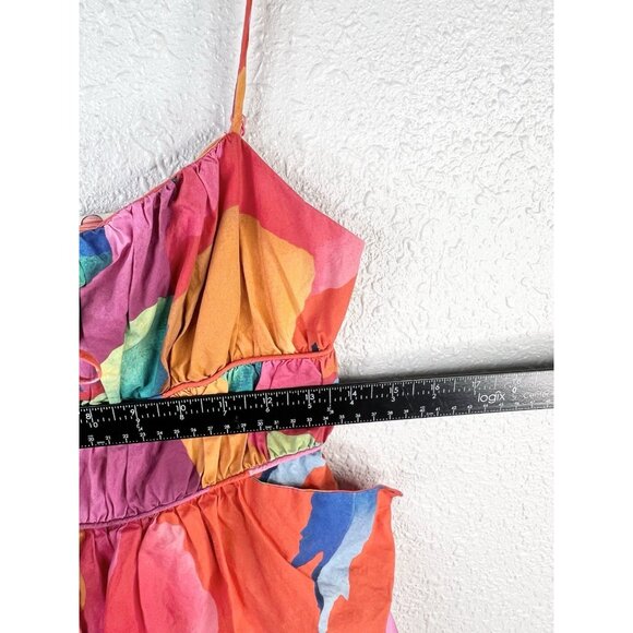 FARM Rio Ombré Chita Romper Floral Vacation Tropical Cruise Resortwear Small - Picture 16 of 16